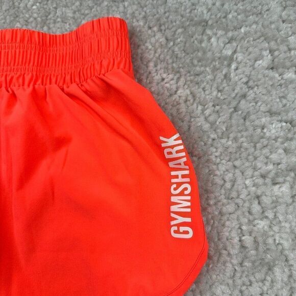 Gymshark Pulse Mid Rise Shorts Neon Orange - Picture 6 of 11